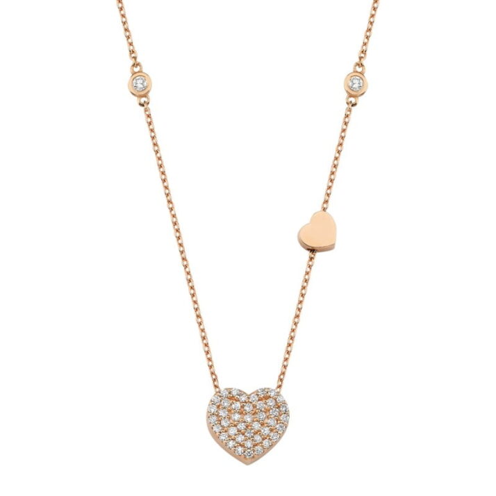 0,23 ct Pırlanta Kalp Kolye