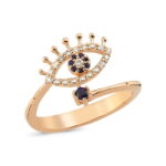 0,23 ct Pırlanta & Safir Yüzük