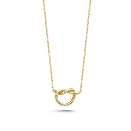 14 Ayar Altın Düğüm Kolye