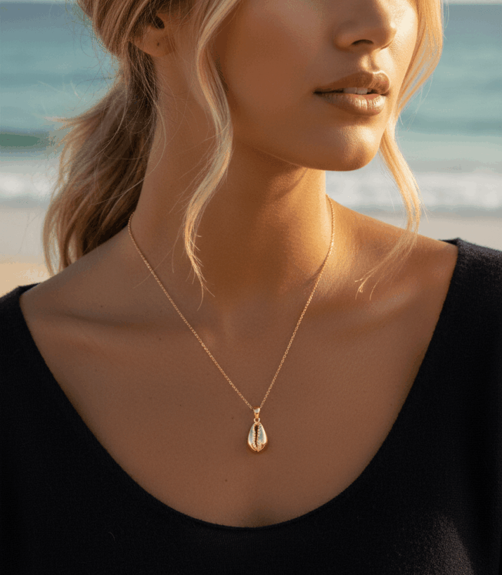 DENİZ KABUGU KOLYE - Görsel 2