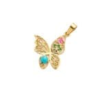 TELKARİ İŞLEMELİ KELEBEK KOLYE UCU