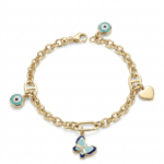 CETAŞ ETERNA KELEBEK FİGÜRLÜ ALTIN BİLEKLİK