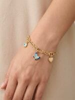 CETAŞ ETERNA KELEBEK FİGÜRLÜ ALTIN BİLEKLİK - Görsel 2