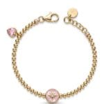 CETAŞ PEMBE MİNELİ KUTUP YILDIZI ALTIN BİLEKLİK