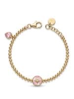 CETAŞ PEMBE MİNELİ KUTUP YILDIZI ALTIN BİLEKLİK