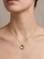 CETAŞ FORTUNA NAZAR DETAYLI ALTIN KOLYE - Görsel 2