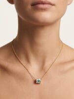 CETAŞ FORTUNA NAZAR BONCUKLU SİLİNDİR ALTIN KOLYE - Görsel 2