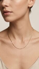 ALTIN PULLU ZİNCİR KOLYE - Görsel 2