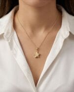 MİNİMAL YILDIZ KOLYE UCU - Görsel 3