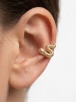 MİSTİK FİGÜR YILAN ALTIN PİERCİNG - Görsel 2