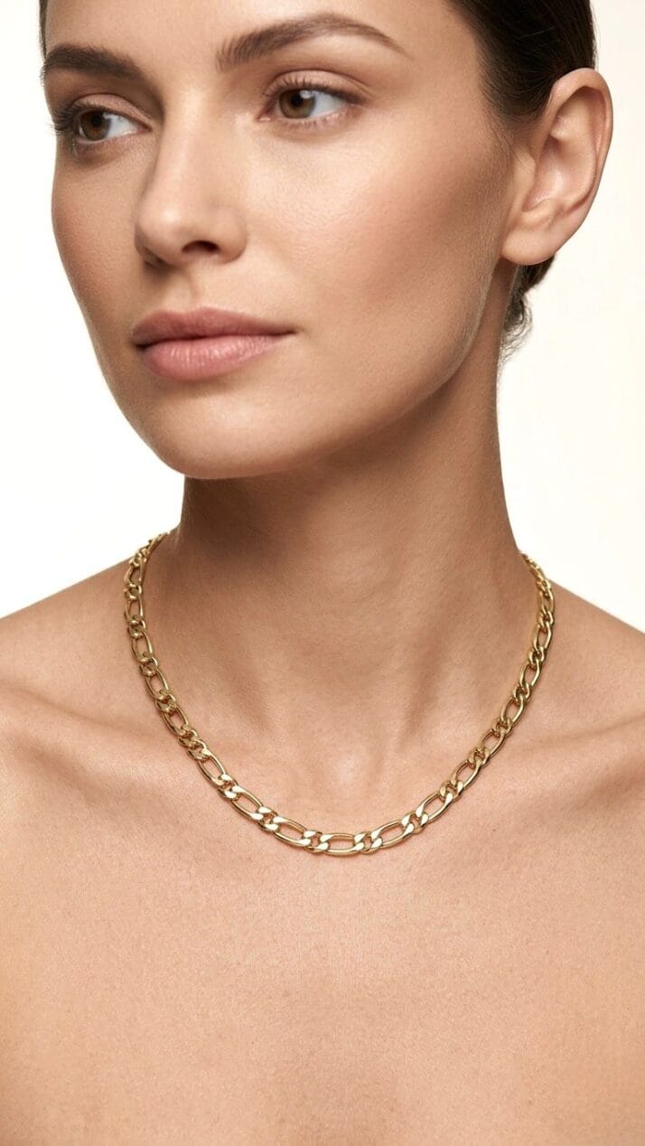 KLASİK FİGARO ZİNCİR KOLYE - Görsel 2