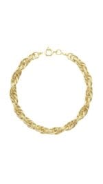 İÇ İÇE HALKA TASARIM ALTIN BİLEKLİK