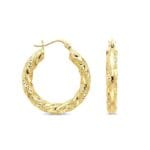 KUMLU KALEM DETAYLI ALTIN KÜPE