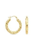 KUMLU KALEM DETAYLI ALTIN KÜPE