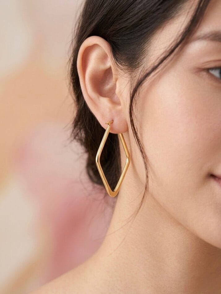 BAKLAVA HALKA ALTIN KÜPE - Görsel 2