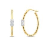 SIRA TAŞ DETAYLI ALTIN KÜPE