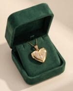 ANKA KUŞU DETAYLI ALTIN KALP MADALYON (AÇILIR KAPAKLI) - Görsel 3