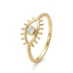 MODERN GÖZ TASARIMLI ALTIN YÜZÜK