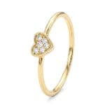 KALP FORMLU TAŞLI ALTIN YÜZÜK