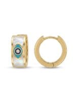 CETAŞ FORTUNA NAZAR BONCUĞU DETAYLI ALTIN KÜPE