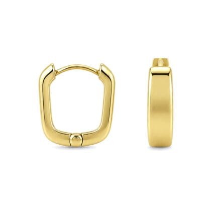 MODERN GEOMETRİK ALTIN KÜPE