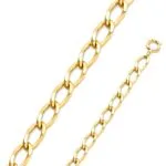OVAL HALKA ALTIN ZİNCİR BİLEKLİK