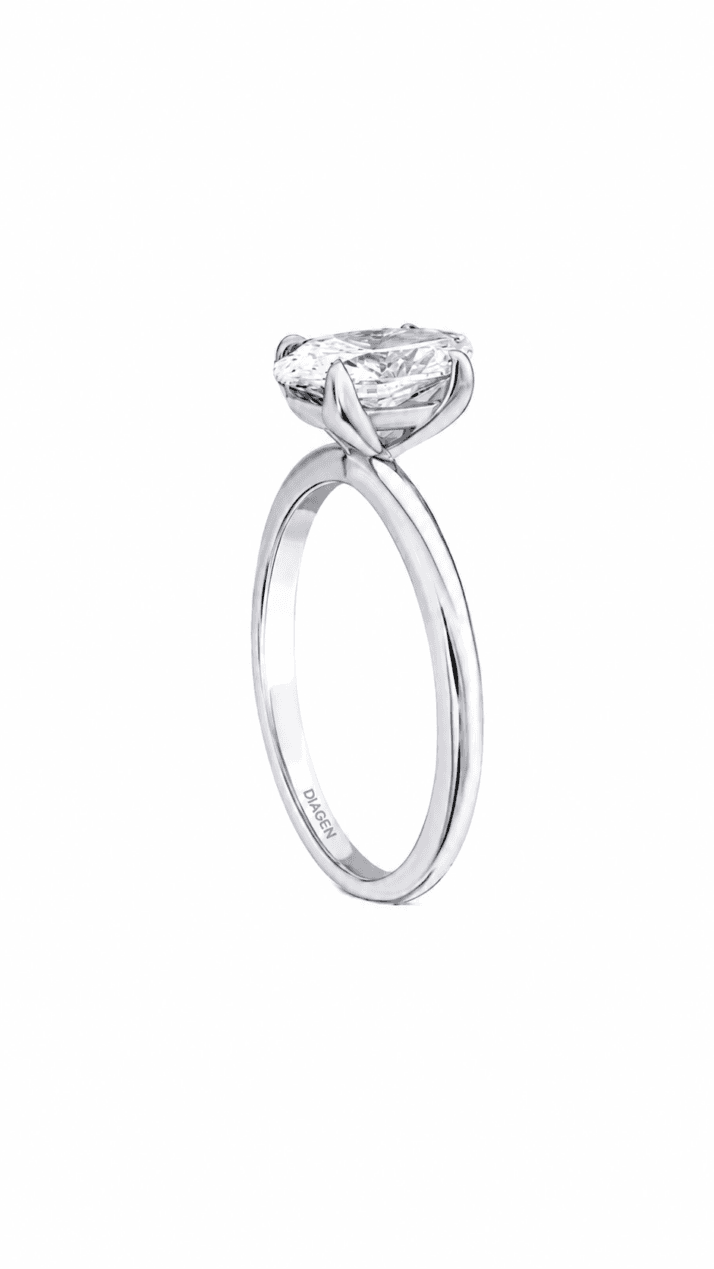 1,00 CT OVAL TEKTAŞ PIRLANTA YÜZÜK - Görsel 2