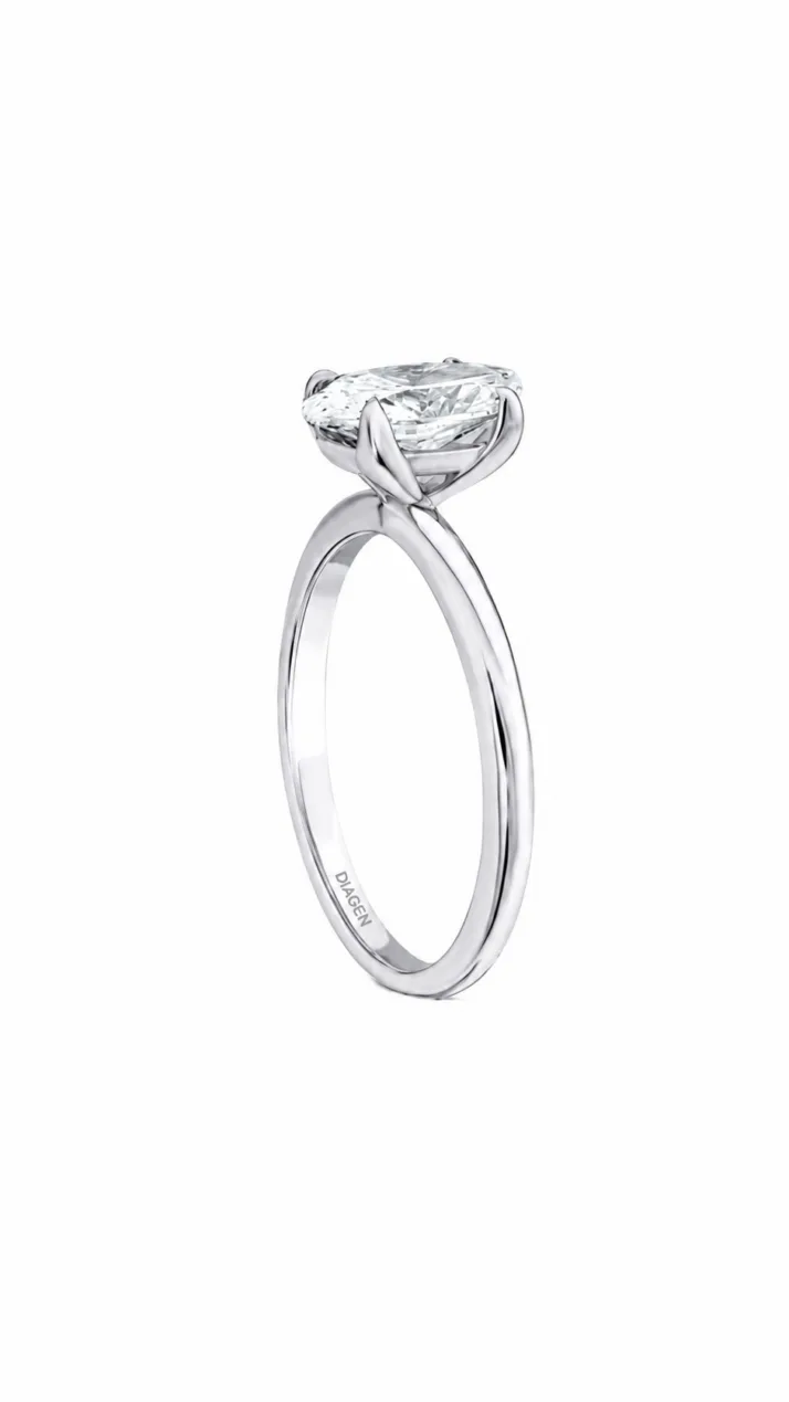 1,00 CT OVAL TEKTAŞ PIRLANTA YÜZÜK - Görsel 2
