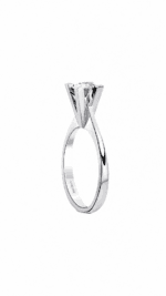 1 CT TEKTAŞ PIRLANTA YÜZÜK - Görsel 2