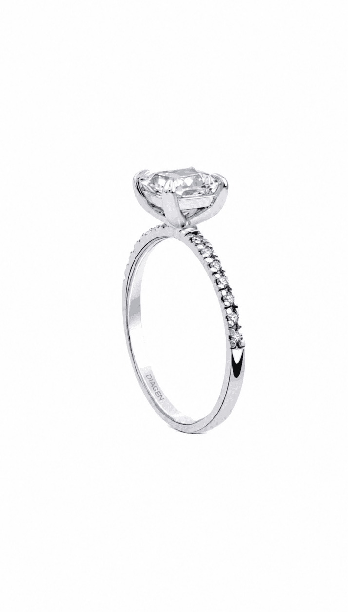 1.11 CT PRENSES TEKTAŞ PIRLANTA YÜZÜK - Görsel 2