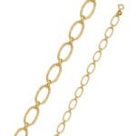 OVAL HALKA ZİNCİR ALTIN BİLEKLİK