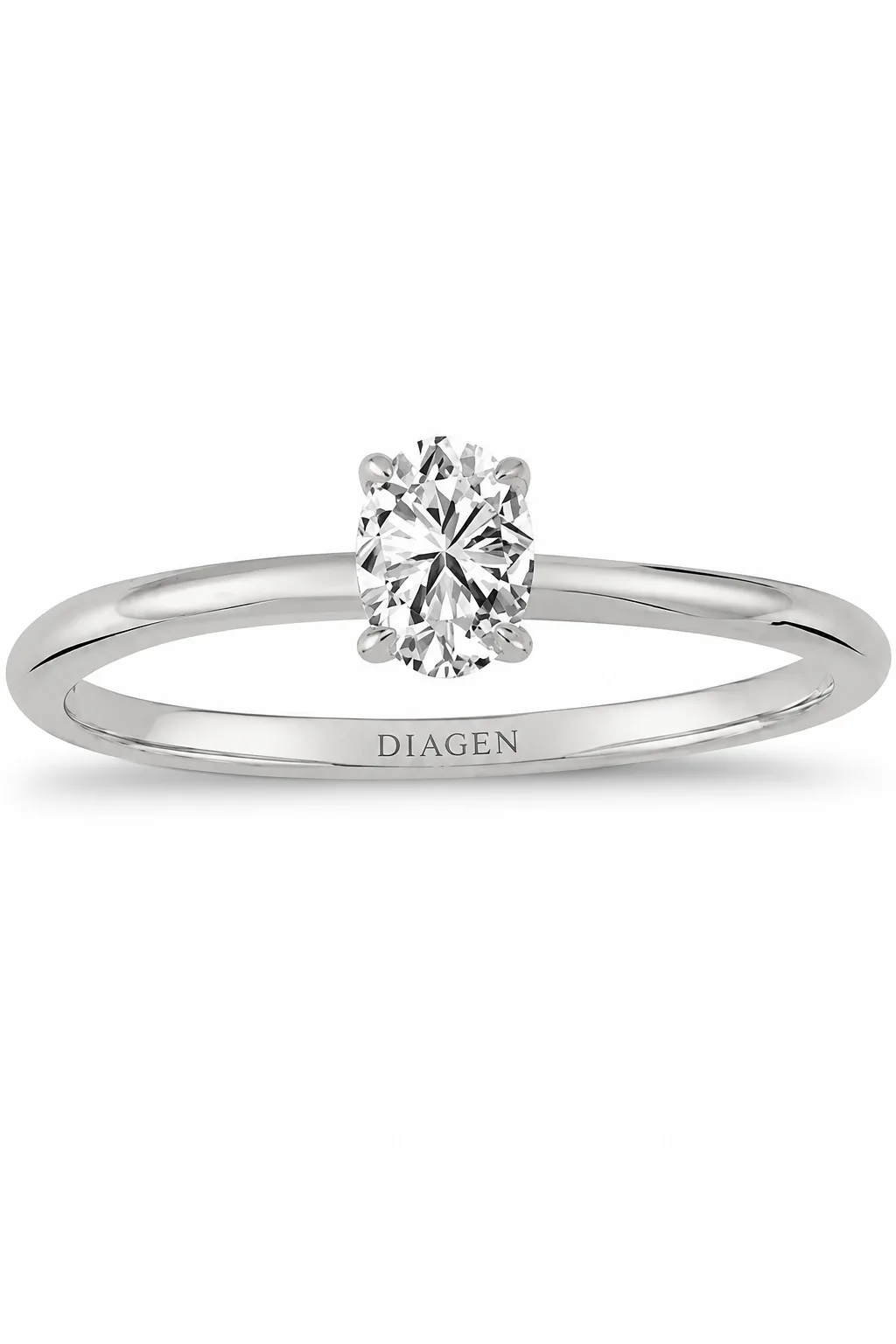 IMG_2377 0.30 CT OVAL TEKTAŞ PIRLANTA YÜZÜK - Görsel 1